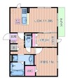 EL・SERENO江坂（エル・セレーノ）WEST 2LDKの間取り