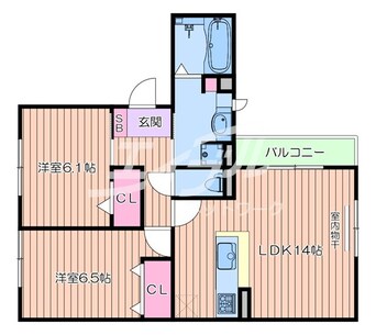 間取図 クレール桃山台