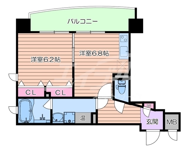 間取り図 サンレムート・江坂2nd