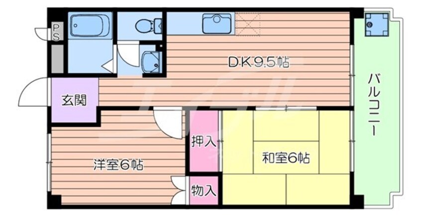 間取図 ハイツモリヤマ