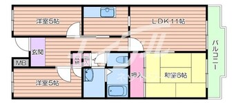 間取図 おおさか東線/南吹田　駅 徒歩13分 3階 築33年