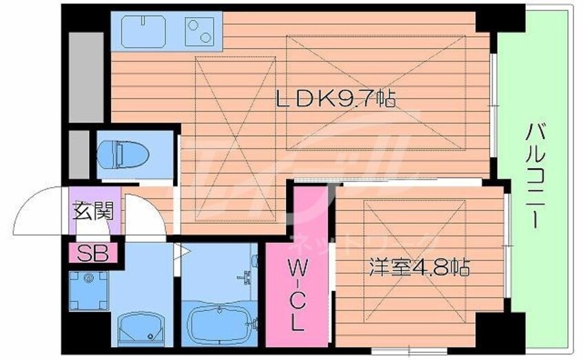 間取図 ノルデンハイム江坂アネックス