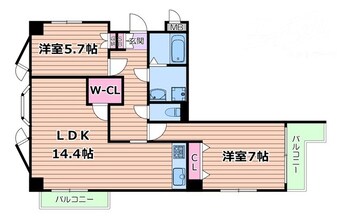 間取図 東明マンション江坂Ⅱ