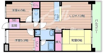 間取図 阪急千里線/南千里駅 バス10分佐井寺北下車:停歩3分 2階 築28年