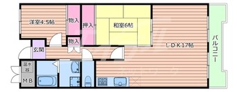 間取図 北大阪急行電鉄南北線/江坂駅 徒歩5分 5階 築41年