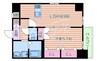 スプランディッド江坂駅前 1LDKの間取り