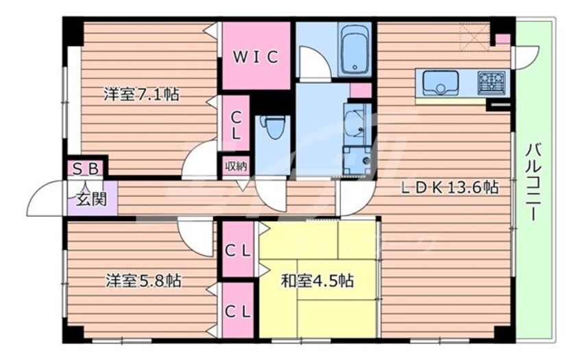 間取図 ファミーユ江坂