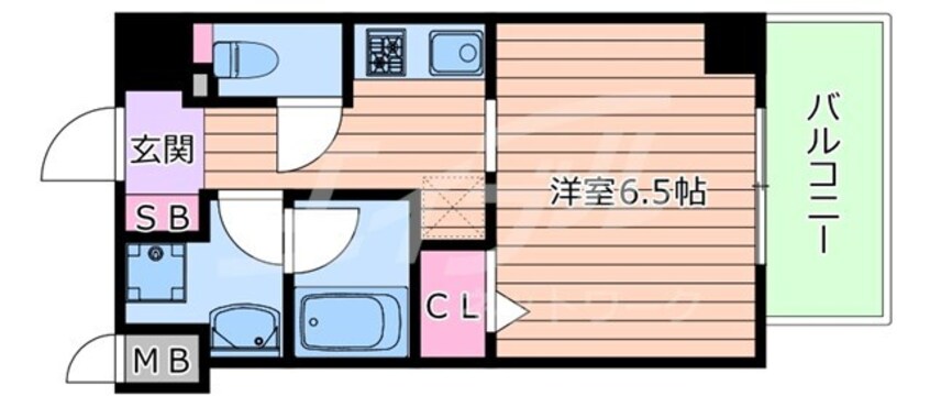 間取図 レジリエント江坂穂波町