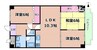 グリーンパレス千里中央B棟 3LDKの間取り