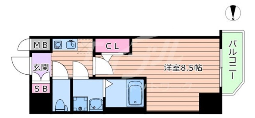 間取図 ファーストフィオーレ江坂ネクシス