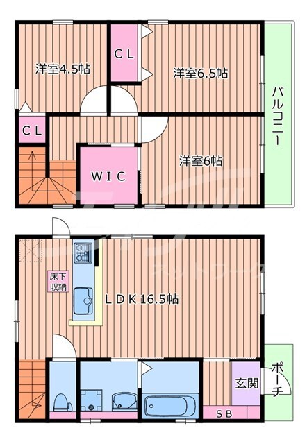 間取り図 五月が丘南戸建て