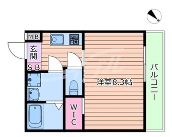 間取図 リアコート関大前ＷＥＳＴ