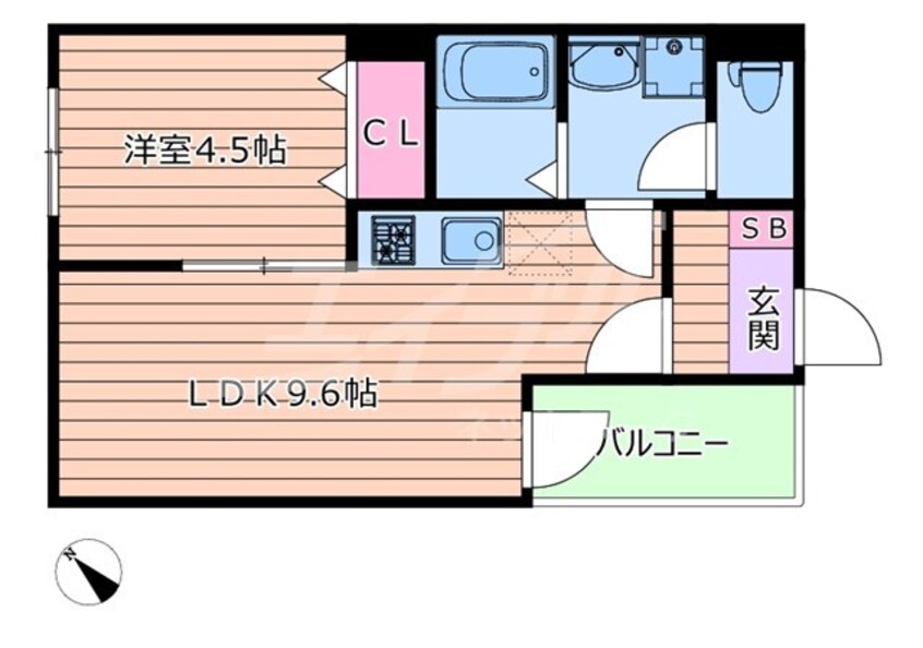 間取図 カーサ南吹田