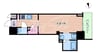S-RESIDENCE江坂Lible 1Kの間取り