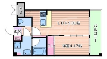間取図 北大阪急行電鉄南北線/緑地公園駅 徒歩2分 6階 築2年