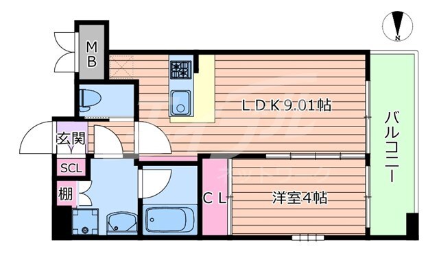 間取り図 北大阪急行電鉄南北線/緑地公園駅 徒歩2分 5階 築1年