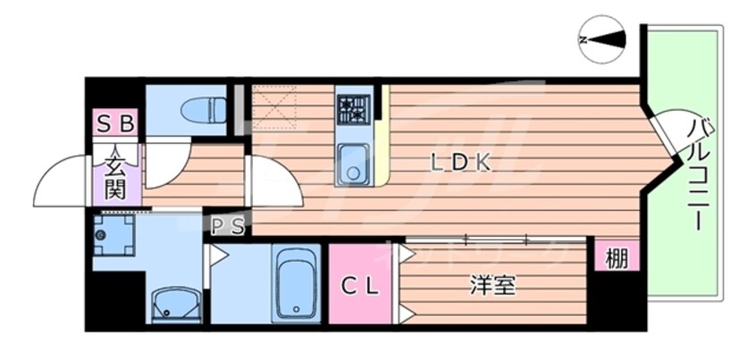 間取図 MODERN PALAZZO　江坂AXIA