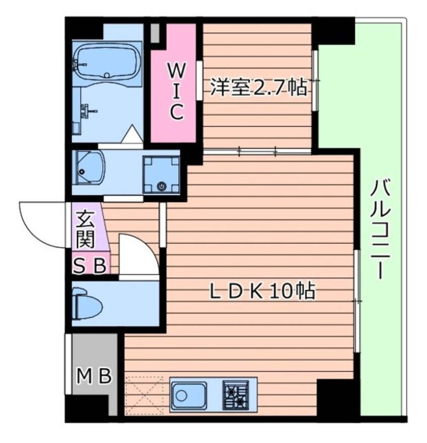 間取図 アドバンス江坂ラシュレ