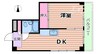 北大阪急行電鉄南北線/江坂駅 徒歩7分 4階 築39年 1DKの間取り