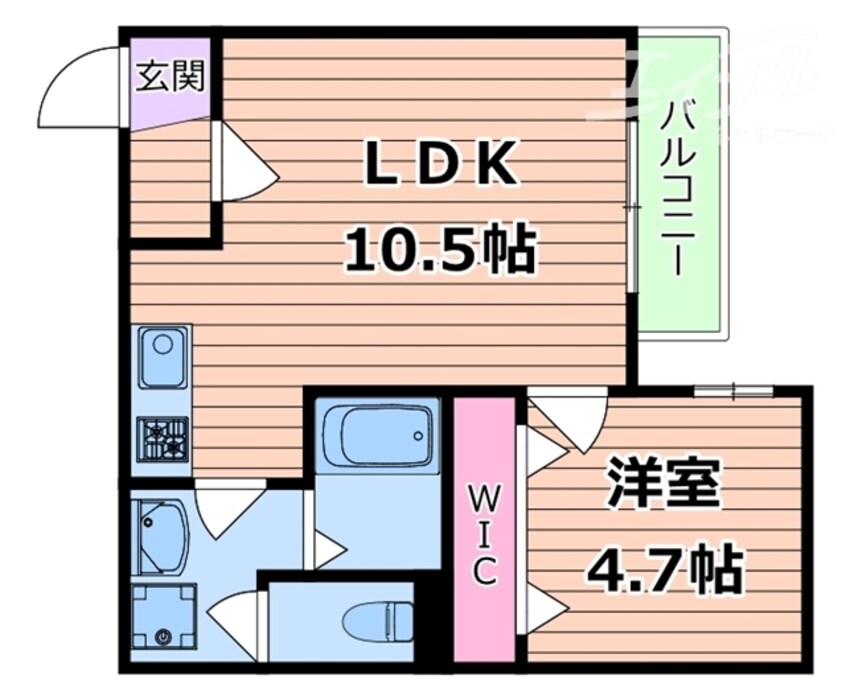 間取図 ランコントル江坂