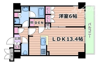 間取図 THE MUTUAL 江坂