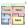 吉田マンション 2DKの間取り
