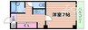 フジハイツ 1Kの間取り