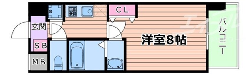 間取図 セレニテ江坂ミラク