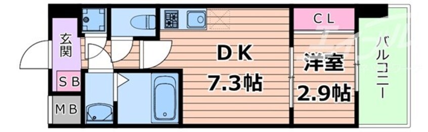 間取図 セレニテ江坂ミラク