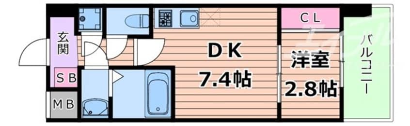 間取図 セレニテ江坂ミラク