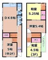 円山町貸家 4LDKの間取り