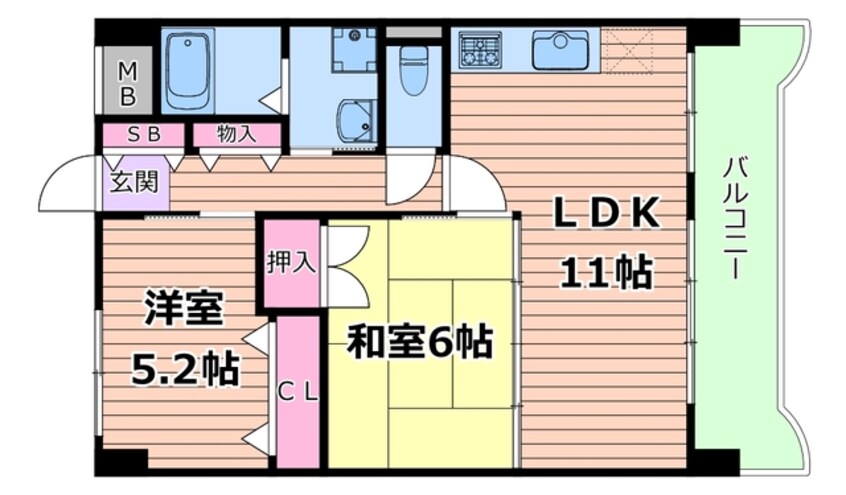 間取図 ハイツ三国