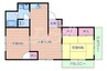 マンション翠 2LDKの間取り