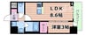 大阪メトロ御堂筋線/江坂駅 徒歩7分 7階 築浅 1LDKの間取り