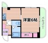 阪急千里線/関大前駅 徒歩5分 4階 築34年 1Kの間取り