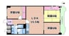 朝日プラザ千里 3LDKの間取り