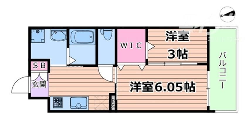 間取図 WORVE吹田江坂