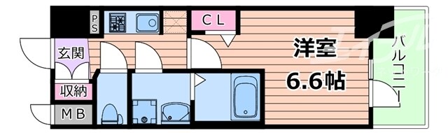 間取り図 東海道本線<琵琶湖線・JR京都線>/岸辺駅 徒歩3分 6階 1年未満