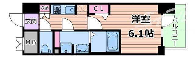 間取り図 東海道本線<琵琶湖線・JR京都線>/岸辺駅 徒歩3分 6階 1年未満