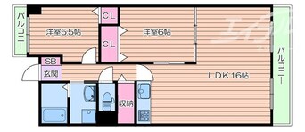 間取図 阪急千里線/南千里駅 バス15分佐井寺北下車:停歩3分 2階 築38年
