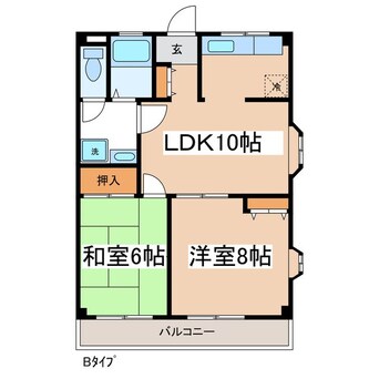 間取図 リバティ出川