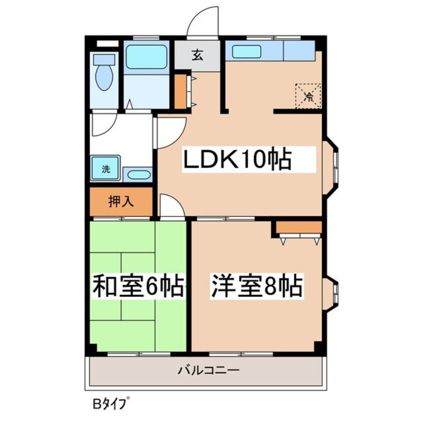 間取図 リバティ出川