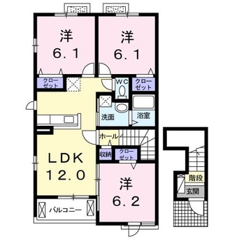 間取図 エスパニョールｄｏｓ