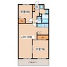 シャルマンMY 2LDKの間取り