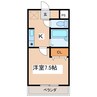 山村マンション 1Kの間取り