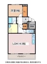 コンフォート・Ｍ 1LDKの間取り