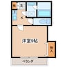 ル・シエル 1Kの間取り
