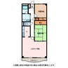 並柳ハイツ 2LDKの間取り