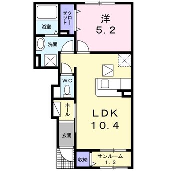 間取図 メゾンリバーサイドB