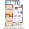 ゼファー 2LDKの間取り